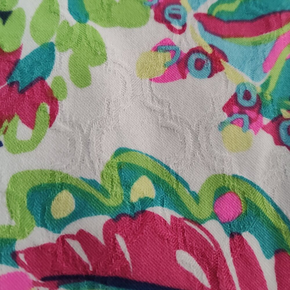 Lilly Pulitzer Multicolor Paisley Print Stretch Pants - Picture 5 of 5